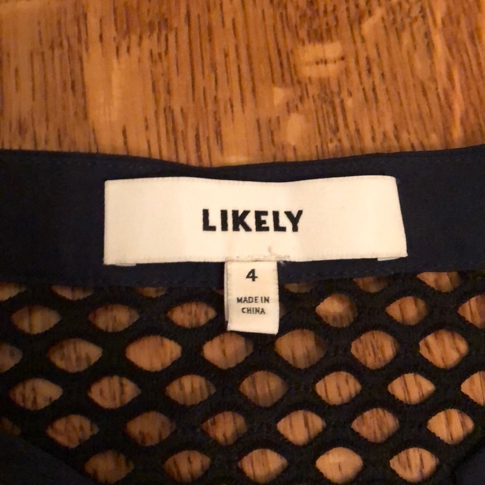 Likely Sleeveless Illusion Neckline Blouse 4 - Picture 3 of 5